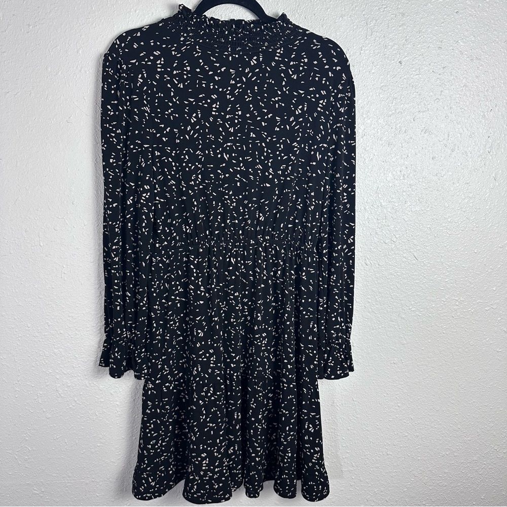GILLI Elegant Black and White‎ Patterned Dress Size Large